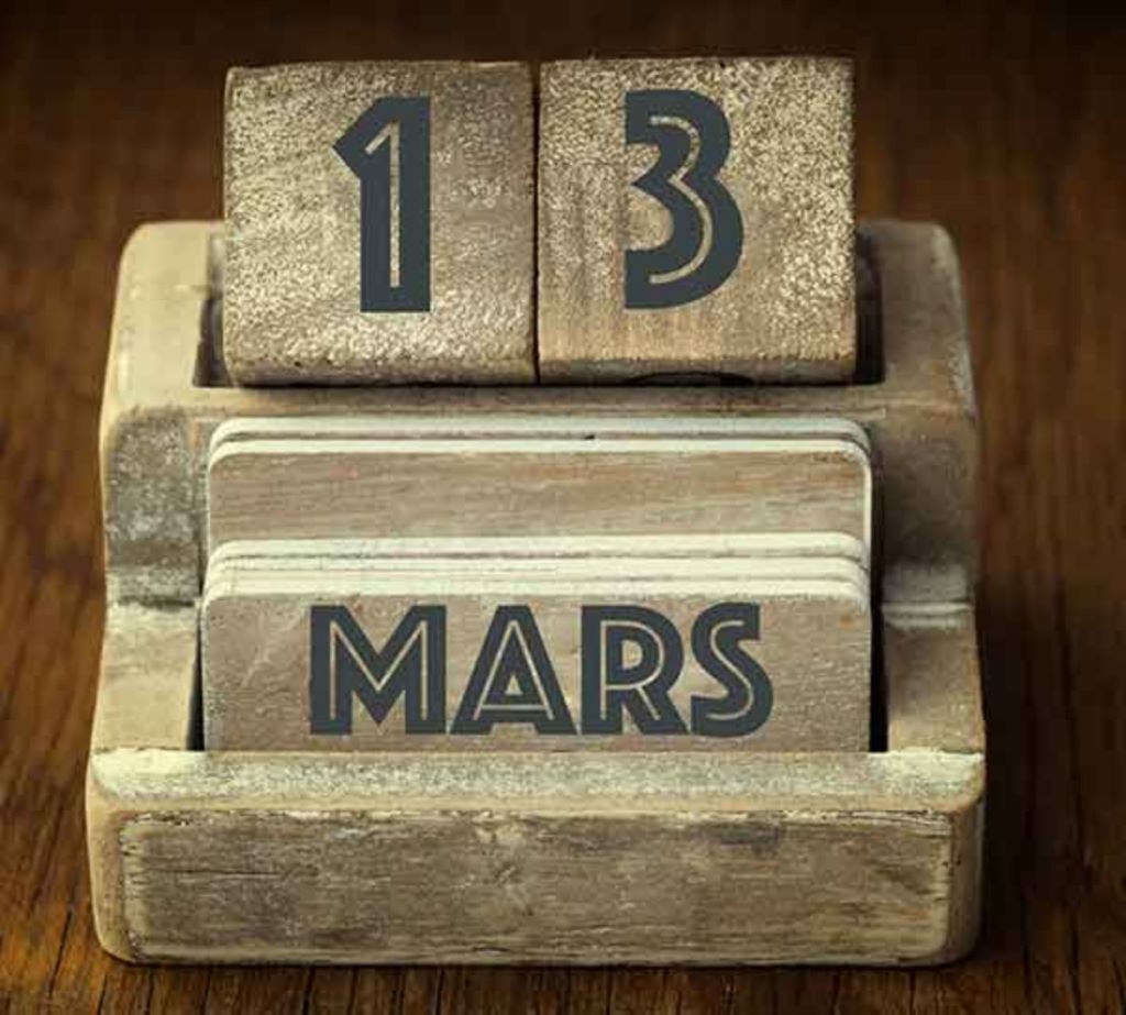 13 mars